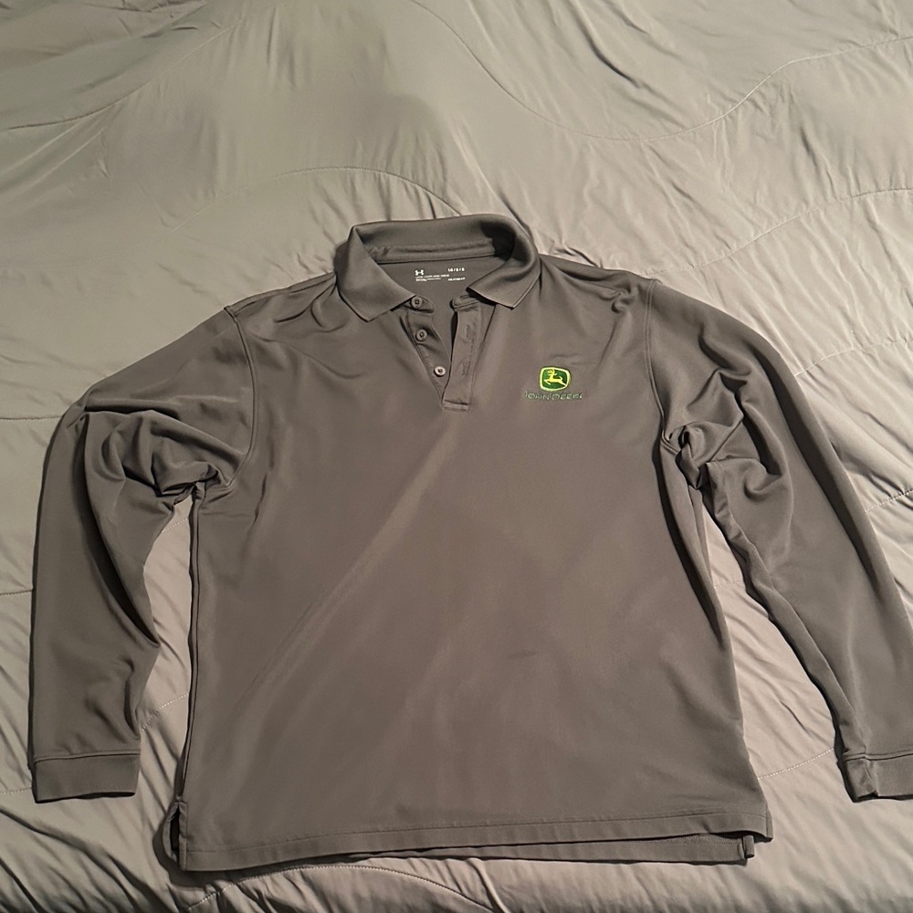 John Deere Under Armour LS Polo Shirt